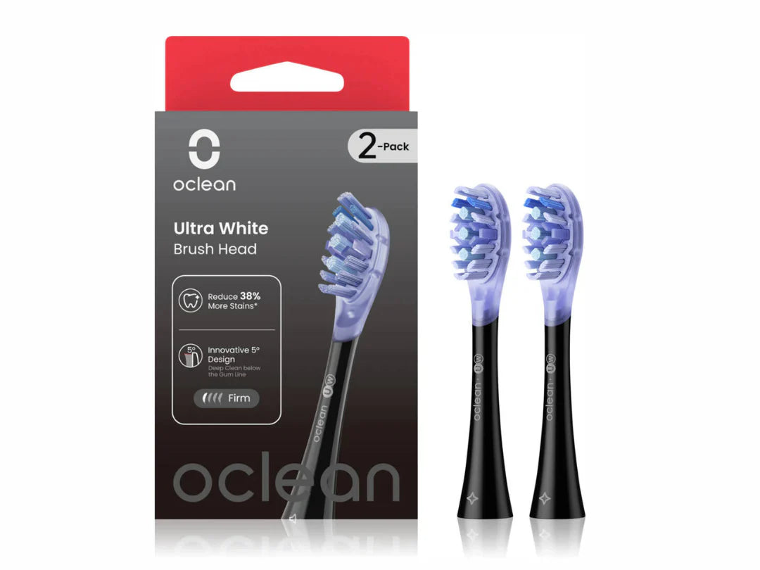 Oclean Ultra White UW02 Brush Head (2-pk) Black Color Oclean Ultra White UW02 Brush Head (2-pk) Black Color