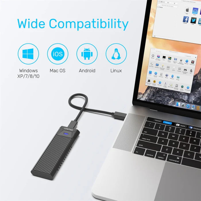 UNITEK SolidForce PCIe/NVMe M.2 SSD Enclosure Lite UNITEK SolidForce PCIe/NVMe M.2 SSD Enclosure Lite