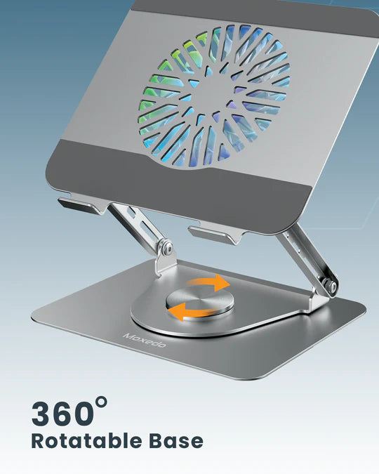 Moxedo Aluminum Laptop/Tablet Stand with 360° Rotatable Base