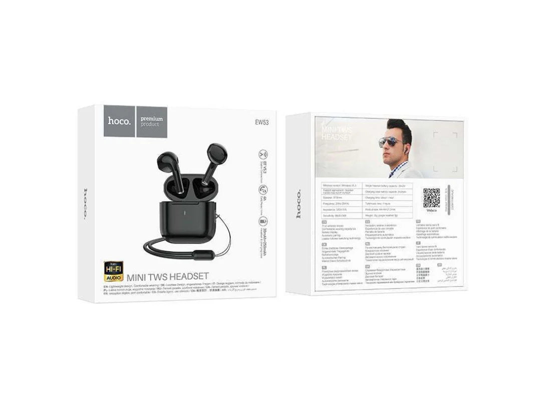 Hoco EW53 Mini TWS Headset - Black Hoco EW53 Mini TWS Headset - Black