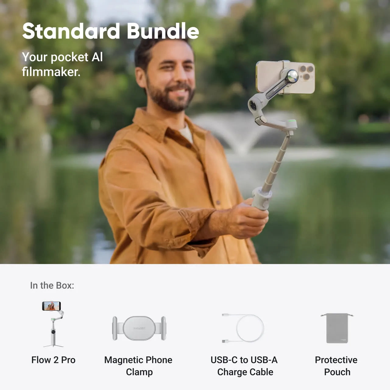Insta360 Flow 2 Pro Standard Bundle – S Grey
