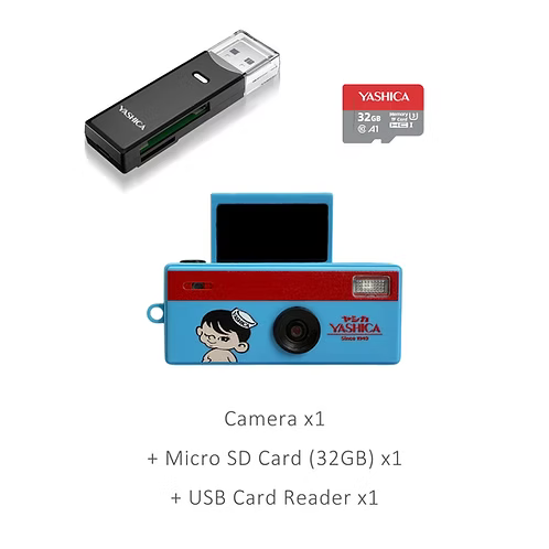 YASHICA Funtastic Keychain Camera (Yashica Boy) - Blue