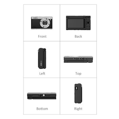 YASHICA Tank Compact Digital Camera - Black