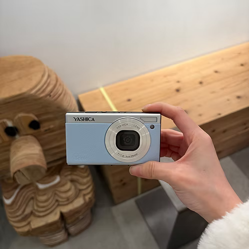 YASHICA Tank Compact Digital Camera - Sky Blue