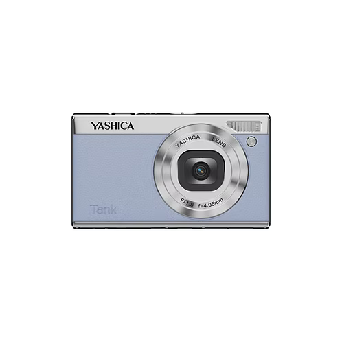 YASHICA Tank Compact Digital Camera - Sky Blue