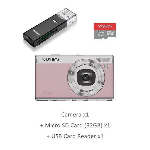 YASHICA Tank Compact Digital Camera - Pink Marshmallow