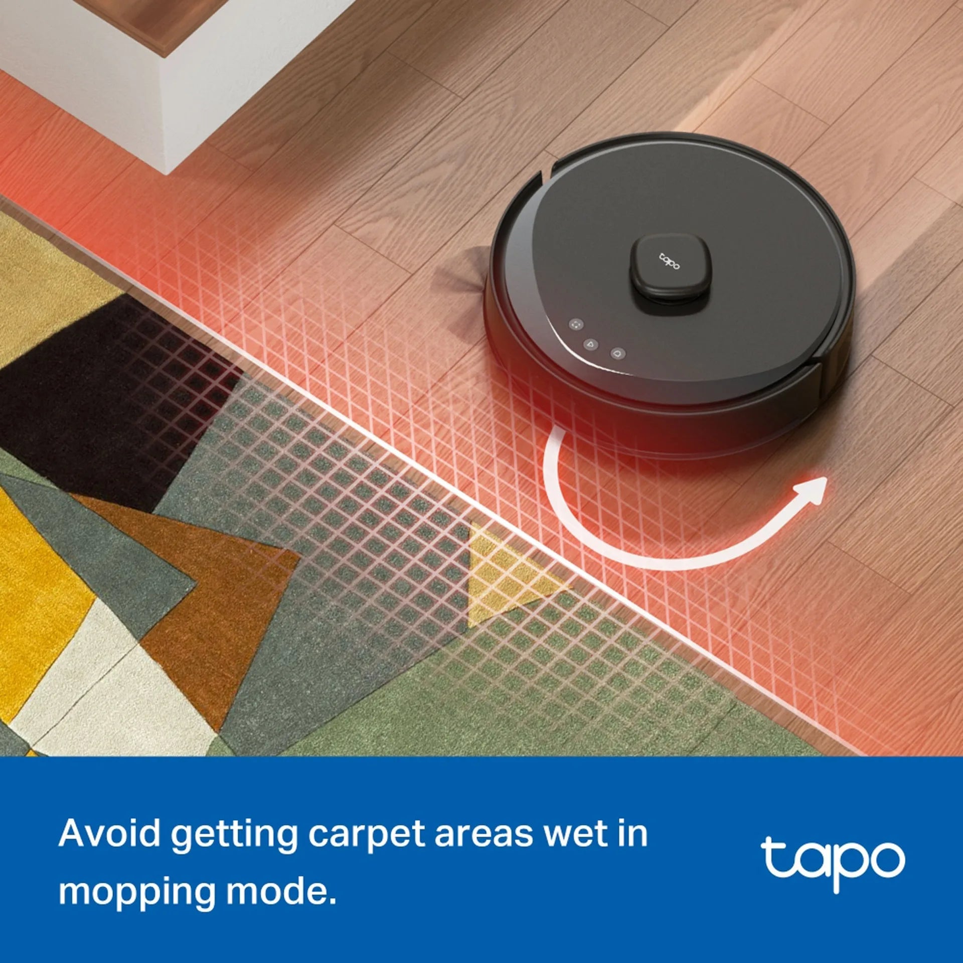TP-Link Tapo RV30 Max Plus Robotic Vacuum Cleaner with Smart Auto-Empty Dock – 5300 Pa – Black