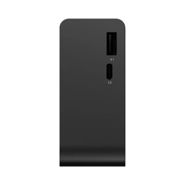 Momax 1-Pac Pass Mini+ 10000mAh 2-in-1 Battery Pack with Built-in Retractable Cable - Black