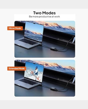 Mowsil DisplayPort to VGA Female Adapter | 1080p@60Hz | 24K Gold-Plated | Aluminum Alloy Shell