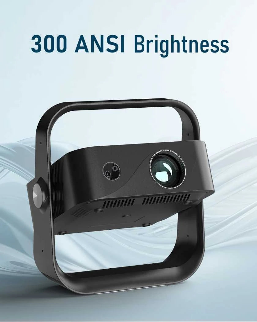 Moxedo Nova Portable Projector with Smart Display & 4K Support Full HD 1080P Black