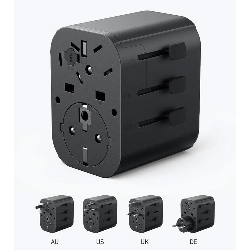 Anker 312 Outlet Travel Adapter 30W – Black