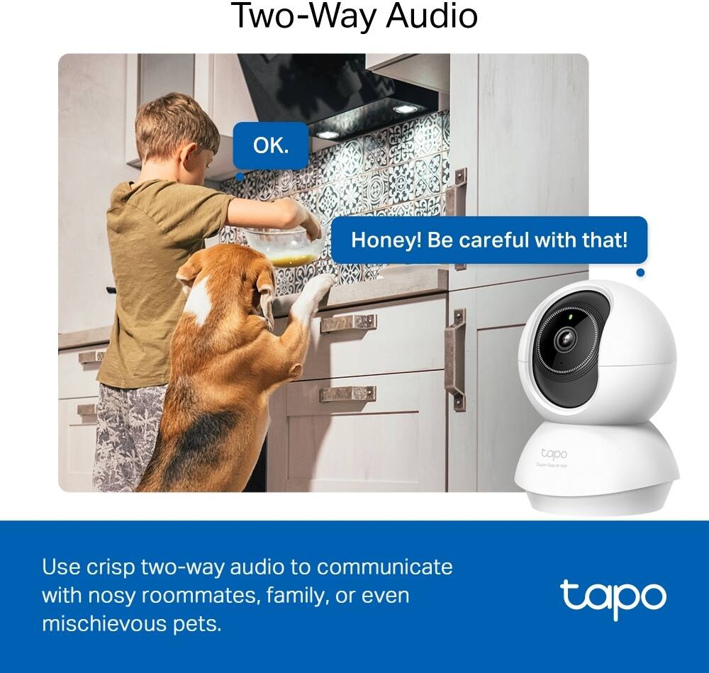 TP-Link Tapo C230 3K 5MP Pan & Tilt AI Home Security Camera - Indoor