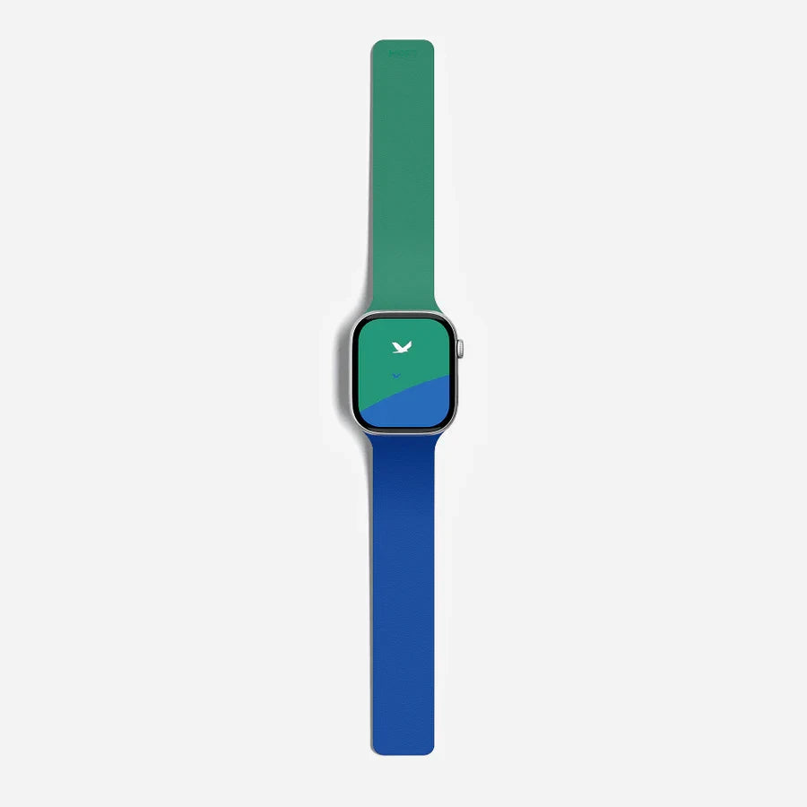 Moft Snap Duo Apple Watch Band 44/45/46/49mm - Sapphire Blue / Oz Green