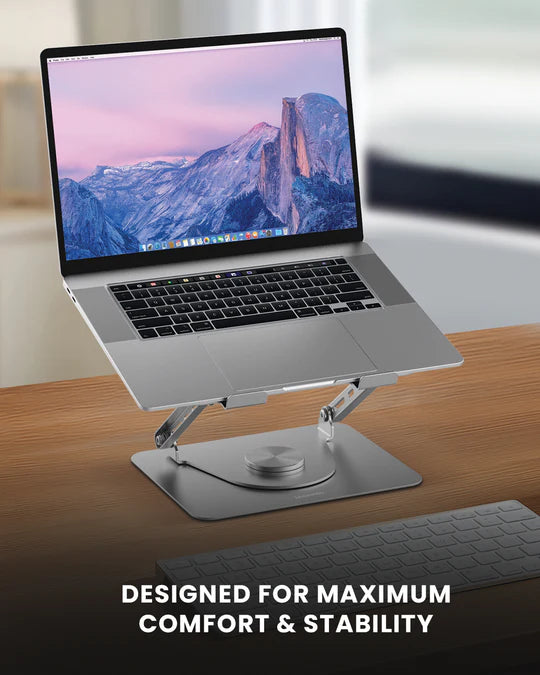 Moxedo Aluminum Laptop/Tablet Stand with 360° Rotatable Base