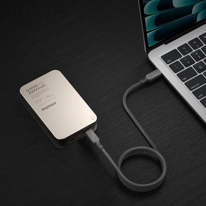 MOMAX Q.Mag X2 Magnetic Wireless Power Bank 20000mAh - Gen 2 MOMAX Q.Mag X2 Magnetic Wireless Power Bank 20000mAh - Gen 2