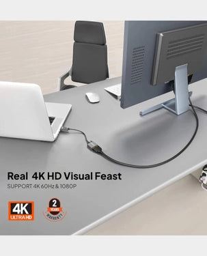 Mowsil DisplayPort to VGA Female Adapter | 1080p@60Hz | 24K Gold-Plated | Aluminum Alloy Shell