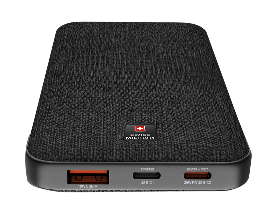 Swiss Military Power House 10000mAh USB-C 20W Power Bank - SM-PB-10K-2C1A