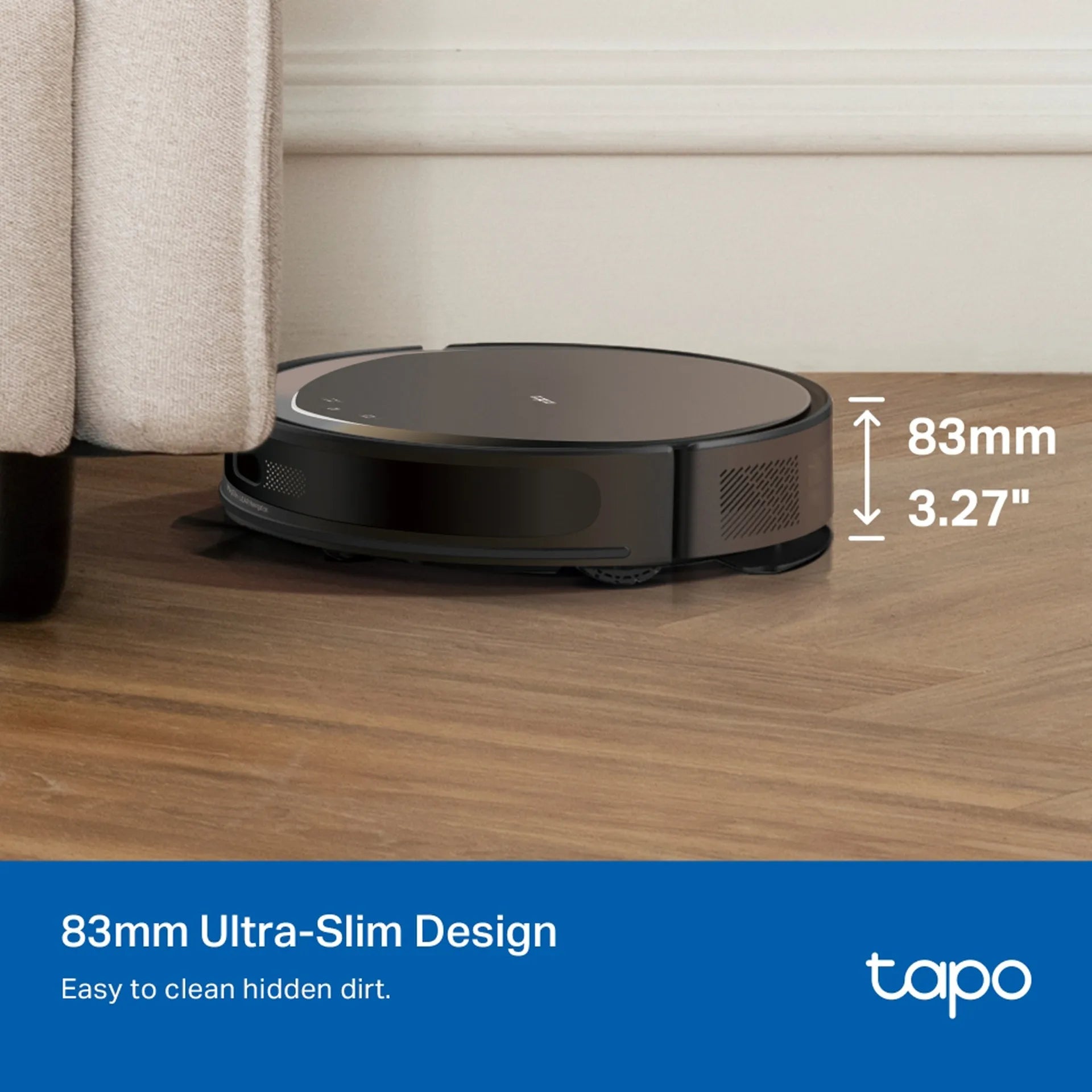TP-Link Tapo RV20 Max Plus Robot Vacuum Cleaner with Auto-Empty Dock, 5300 Pa – Black
