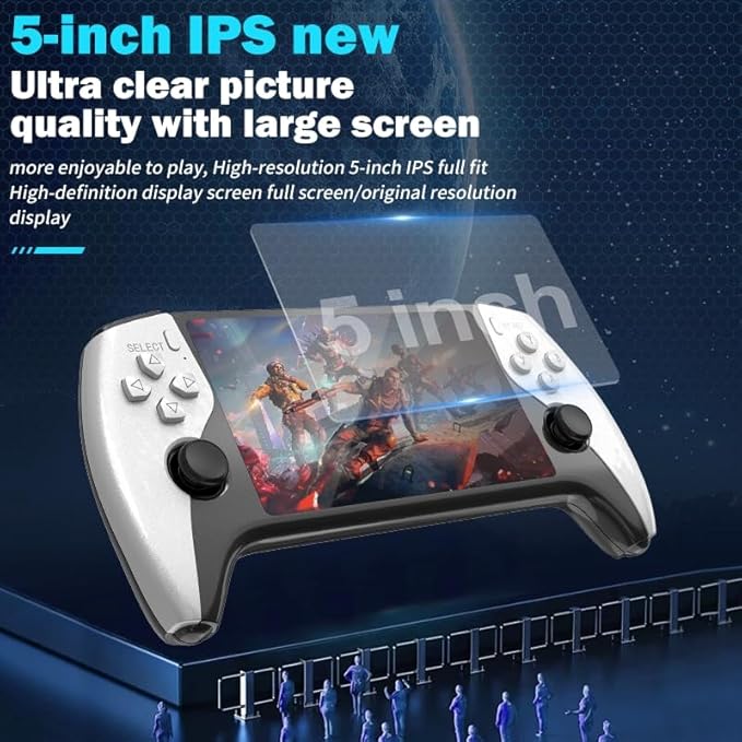 Game Player SF3500 Plus Handheld Game Console with 2 Controllers - White