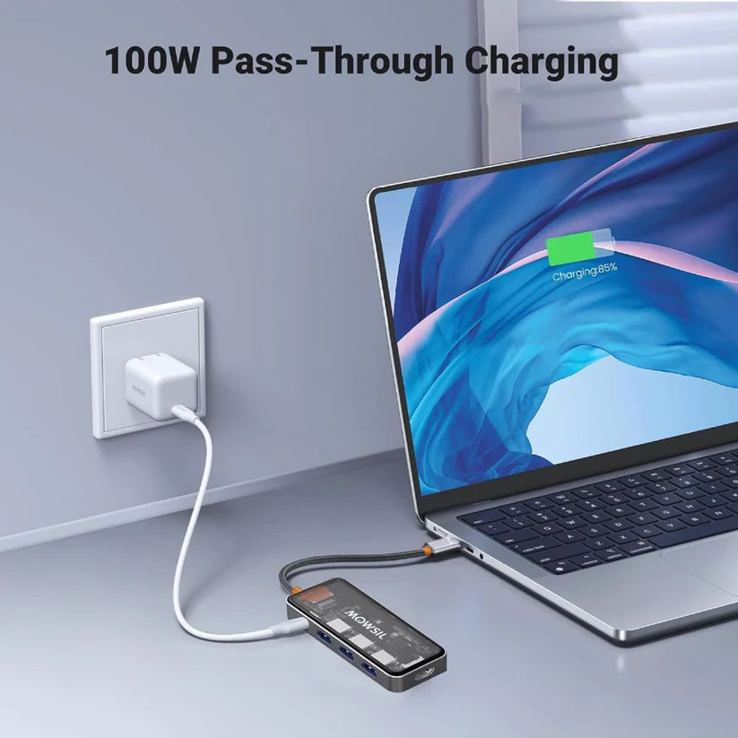 Mowsil 5-in-1 USB-C Hub Adapter