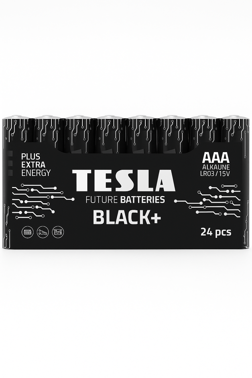 Tesla Alkaline Battery AAA Black+LR3 1.5V 24Pcs Multipack