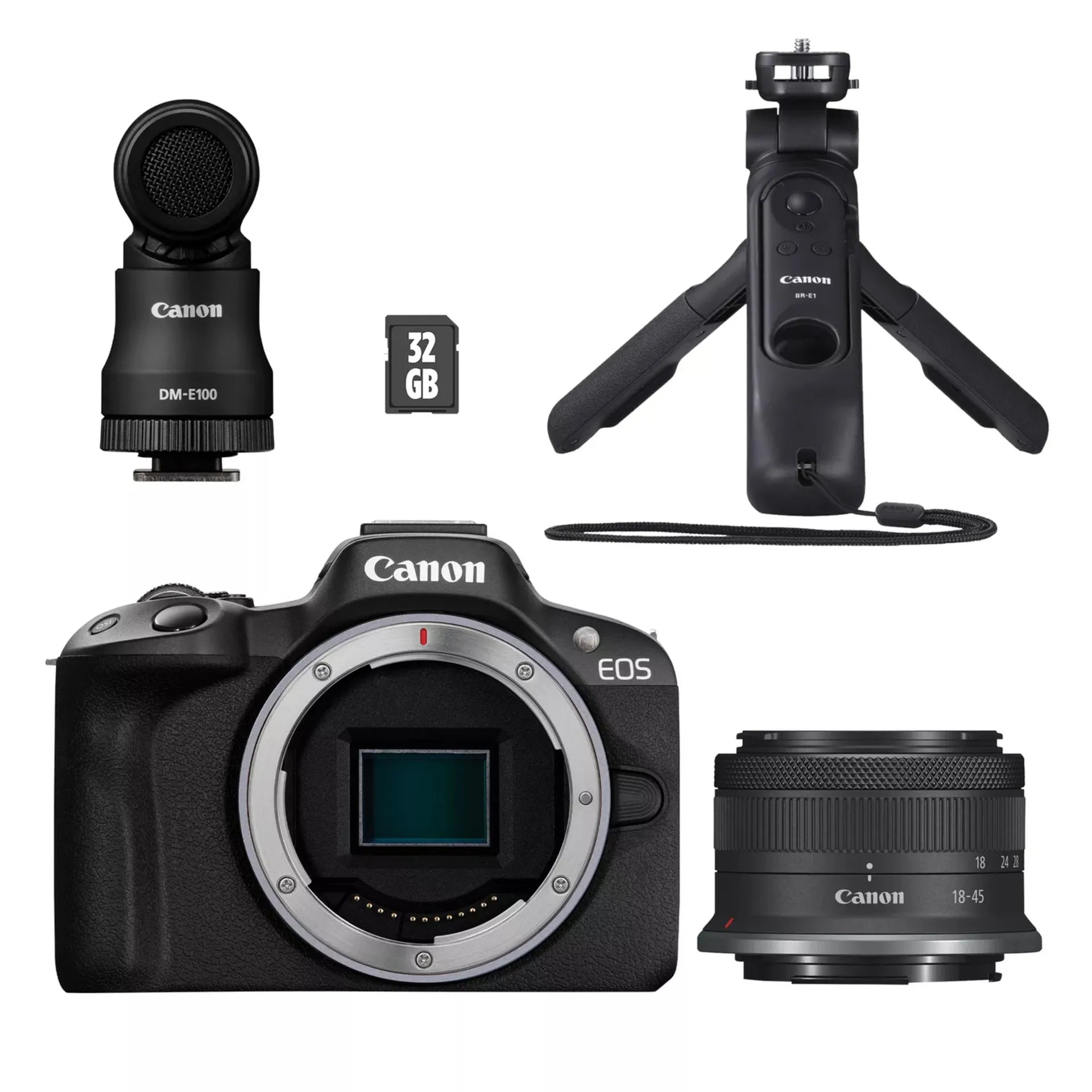 Canon EOS R50 Creator Kit with RF-S 18-45mm f/4.5-6.3 IS STM Lens