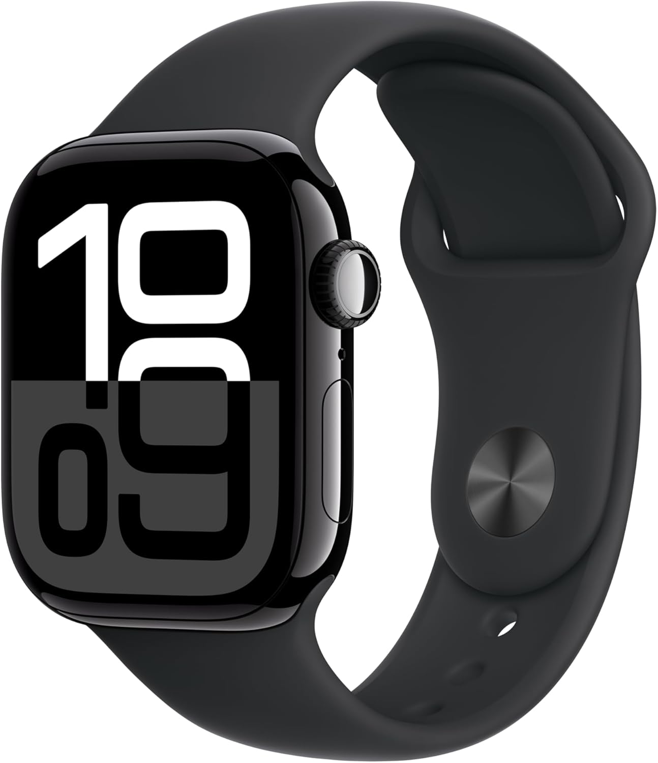 Apple Watch Series 10 [GPS 42mm case] Smartwatch with Jet Black Aluminium Case with Black