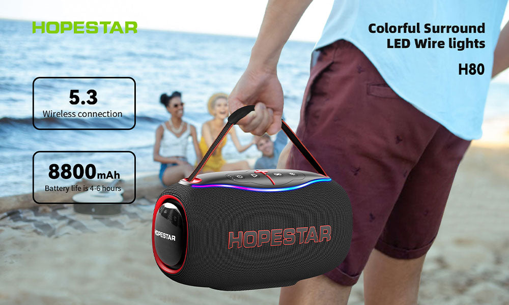 HOPESTAR Portable Bluetooth Speaker H80