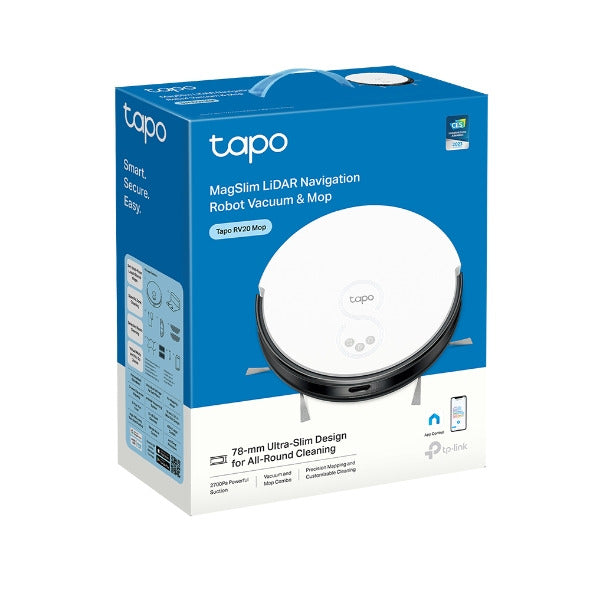 Tapo RV20 Mop | LiDAR Navigation Robot Vacuum & Mop