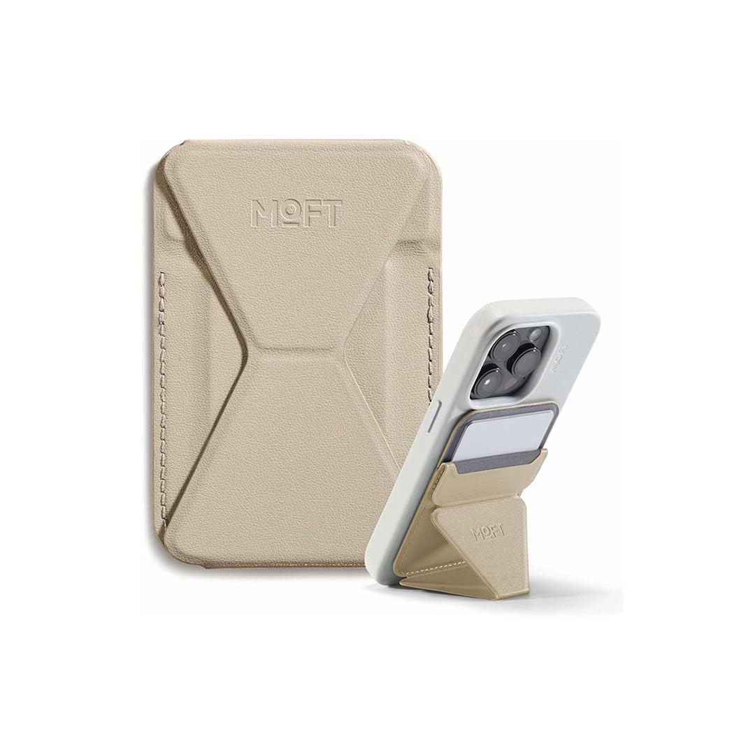 MOFT Snap-On iPhone Stand & Wallet Earthen Beige (MOVAS)