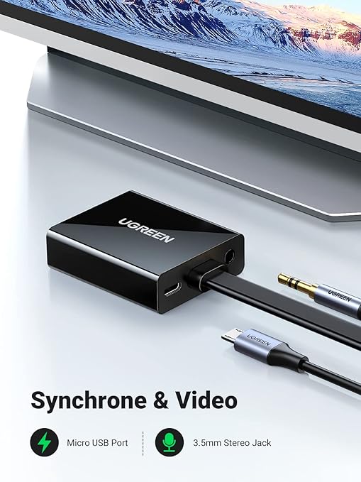 UGREEN HDMI to VGA with Audio Converter UGREEN HDMI to VGA with Audio Converter