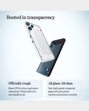 هاتف Nothing (3a) Lite 5G بذاكرة وصول عشوائي 8 جيجابايت ومساحة تخزين 256 جيجابايت - أسود