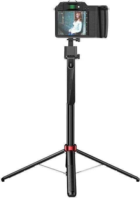 HOCO DYY04 Star Smart Face Tracking Gimbal Selfie Stick Black – 1.8m, AI Auto Tracking, Bluetooth Remote, Tripod