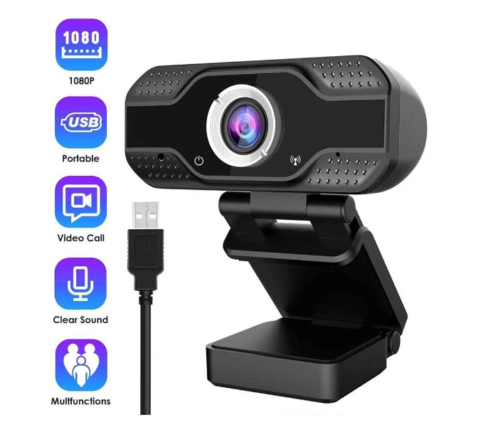 Heatz ZR80 Full HD 1080p Webcam Black