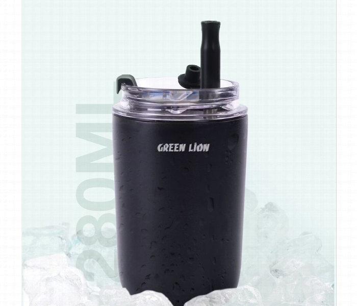 Green Lion Vacuum Travel Mug Lite 280ml | Black