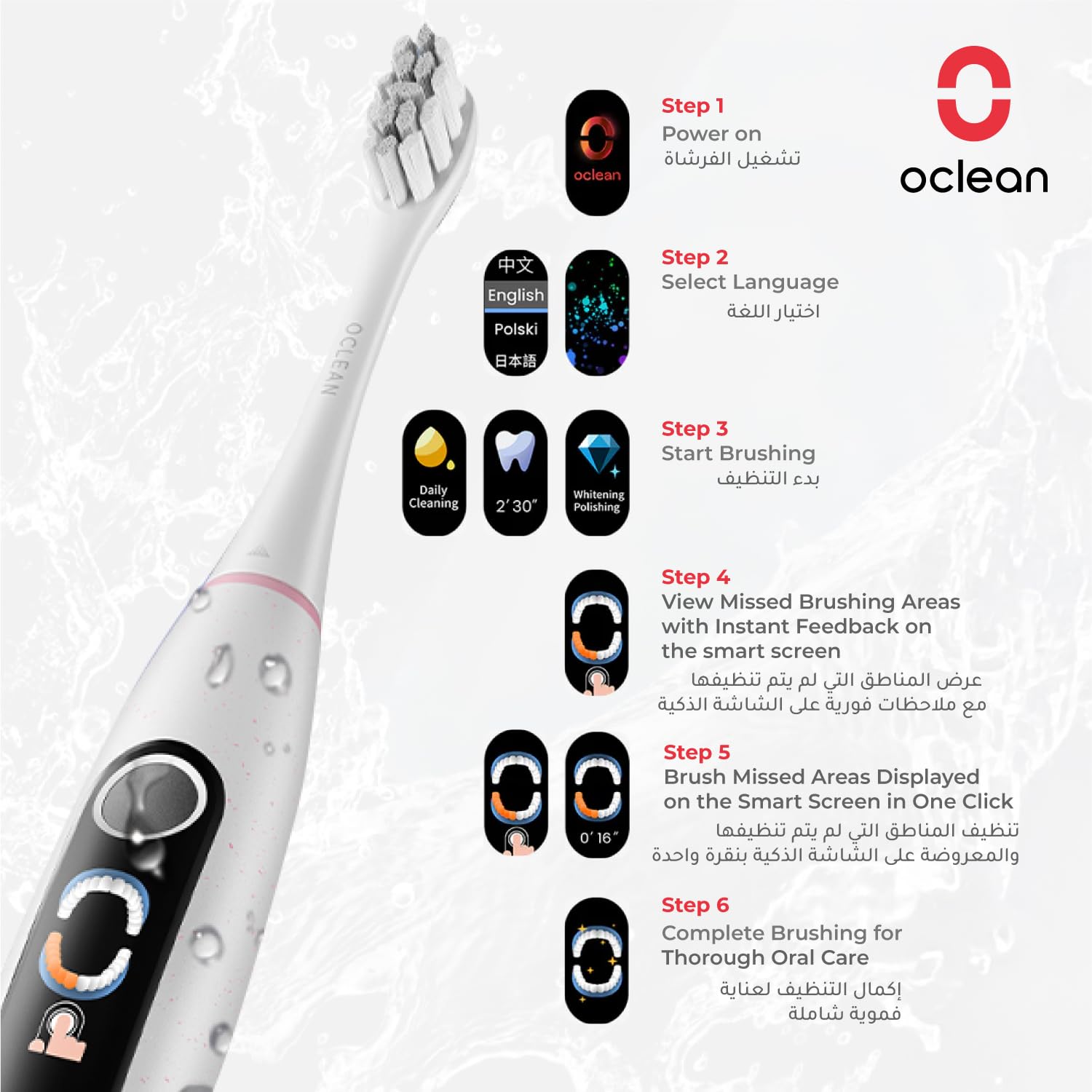 Oclean X Lite Travel Set Grey