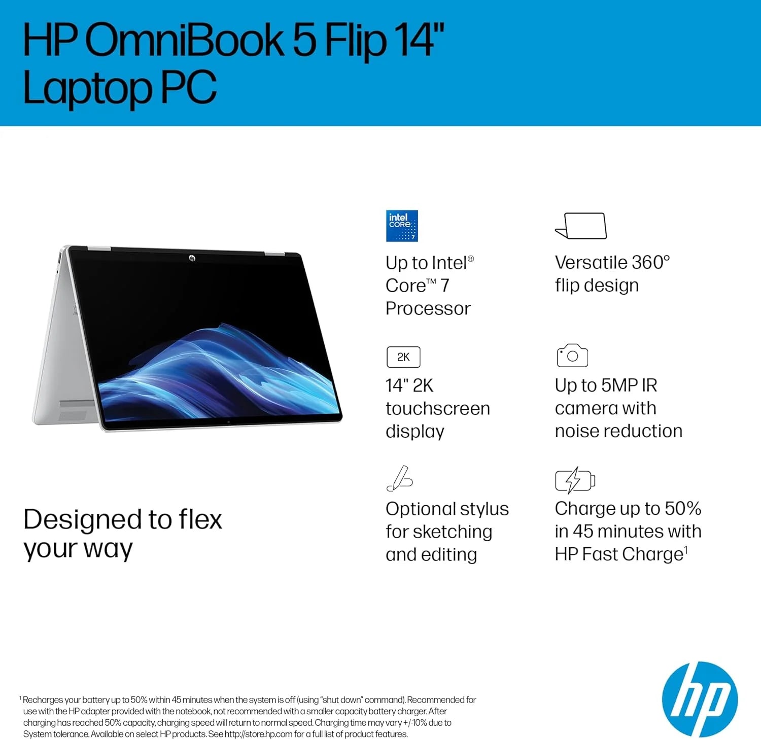 HP OmniBook 5 Flip 14 Intel Core 7 150U