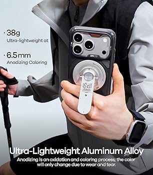 حامل AULUMU G05 Pro متعدد الوظائف المغناطيسي - فضي ميكانيكي