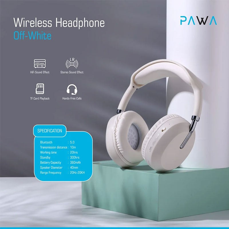 Pawa Thunk Overear Bluetooth Wireless Stereo headphone Grey Pawa Thunk Overear Bluetooth Wireless Stereo headphone Grey