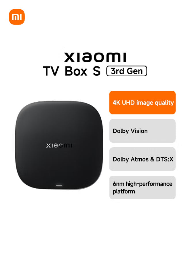 جهاز شاومي تي في بوكس ​​إس بنظام أندرويد الجيل الثاني بدقة 4K Ultra HD MDZ-28-AA - أسود 