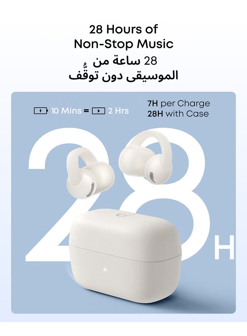 Soundcore C50i by Anker Open-Ear Clip-On Earbuds - White