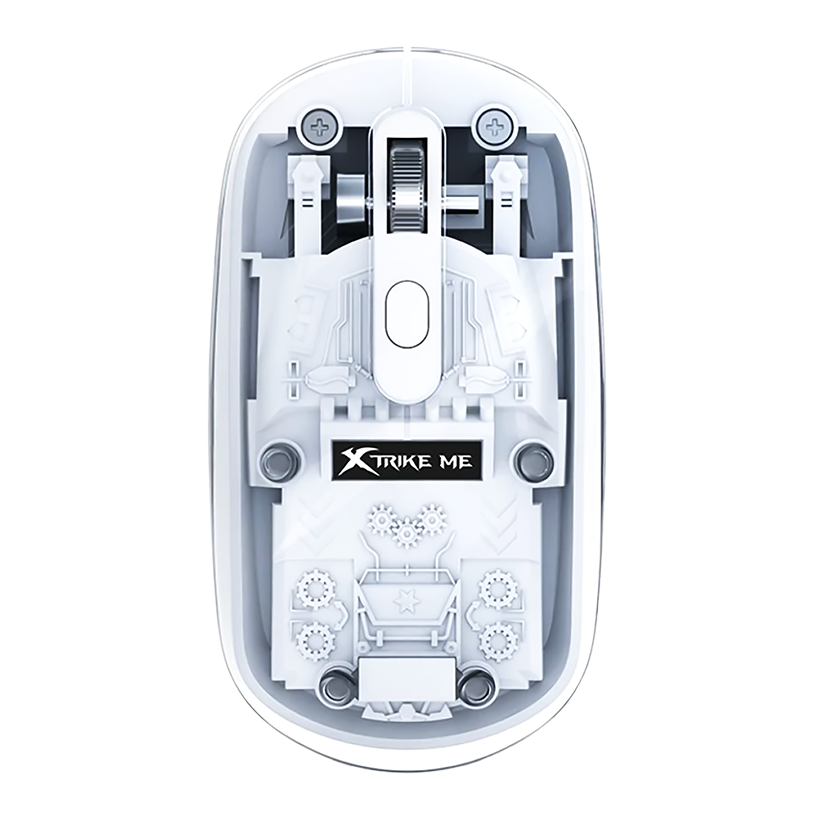 Xtrike Me GW-114 2.4G + Bluetooth Dual Wireless Mouse - White