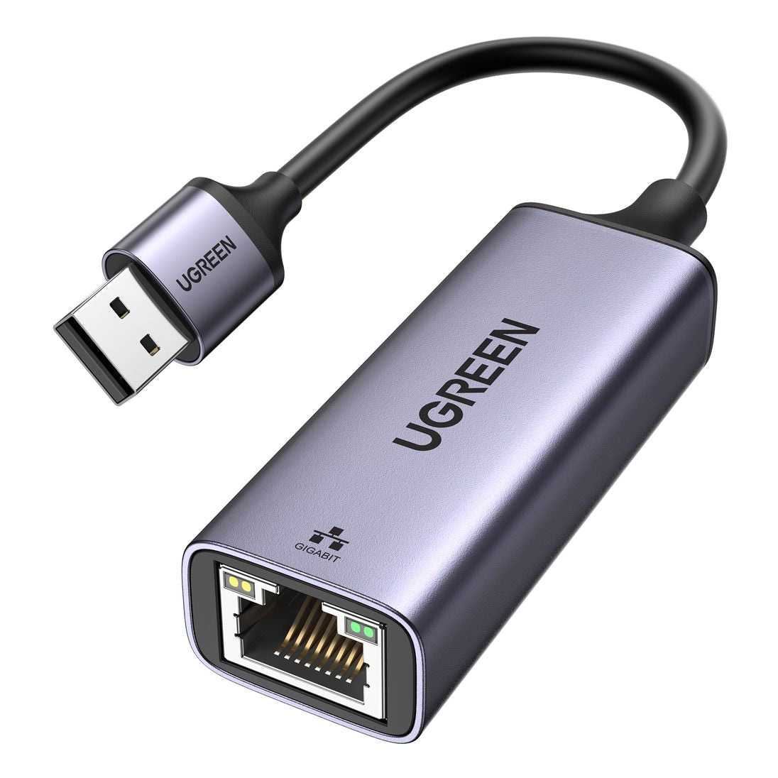 UGREEN USB 3.0 Gigabit Ethernet Adapter in Space Gray, available for online purchase and delivery in Doha, Qatar.