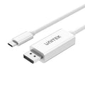 UNITEK 4K 60Hz USB-C to DisplayPort 1.2 Cable in White for high-definition video in Doha, Qatar. Buy online with delivery available.