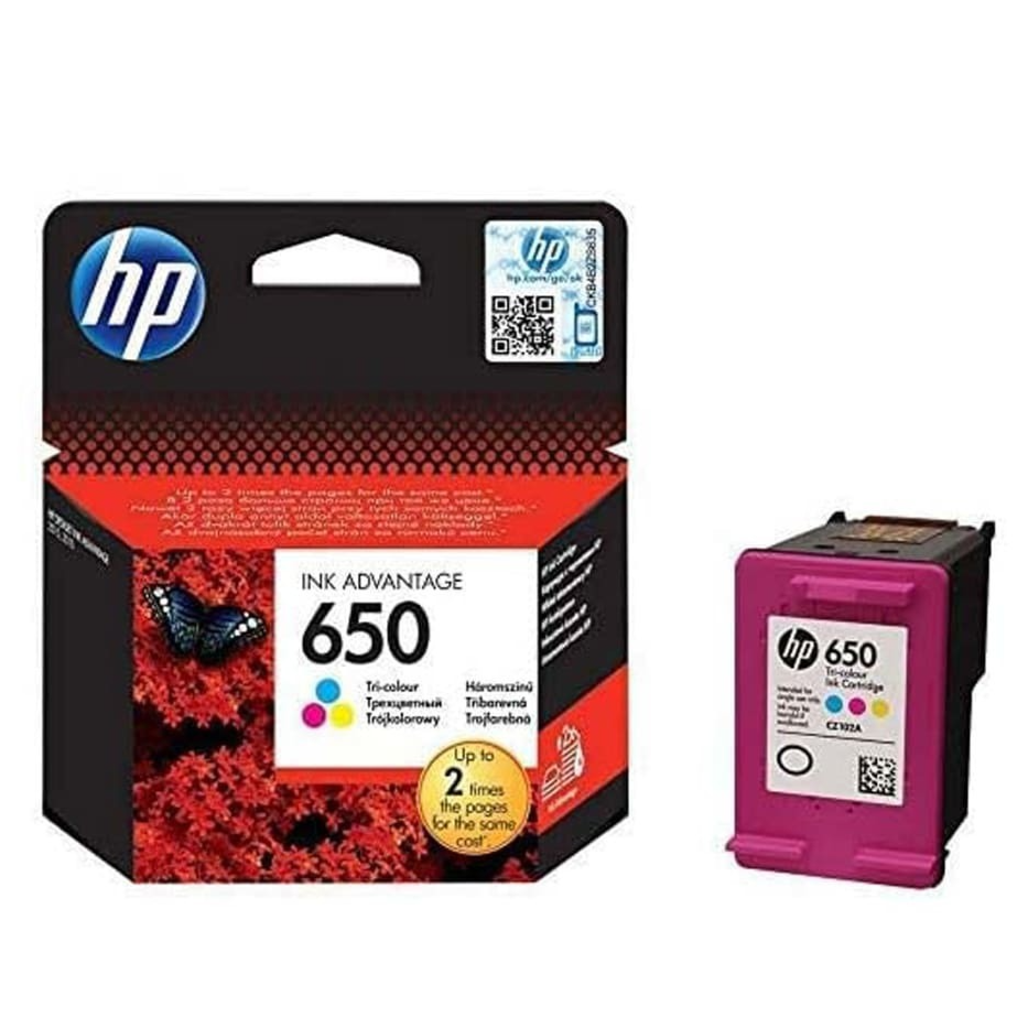 HP 650 Tri-Color Original Ink Advantage Cartridge
