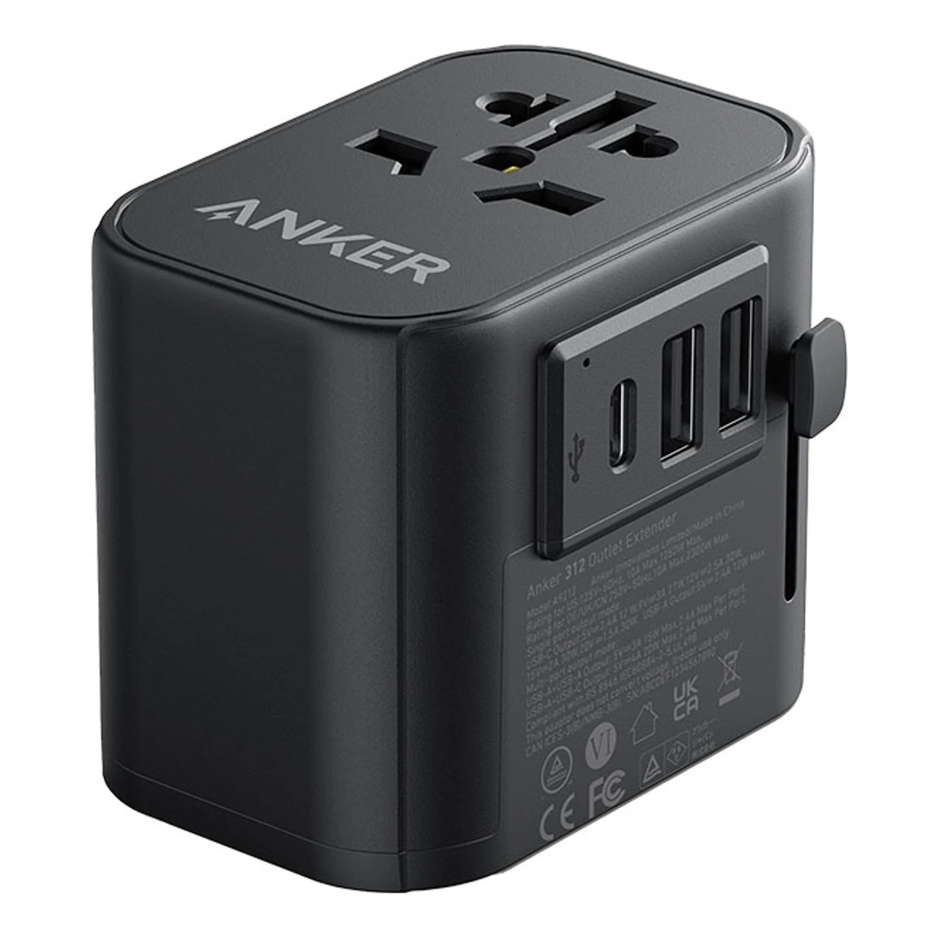 Anker 312 PowerExtend USB-C 30W Travel Adapter – Black