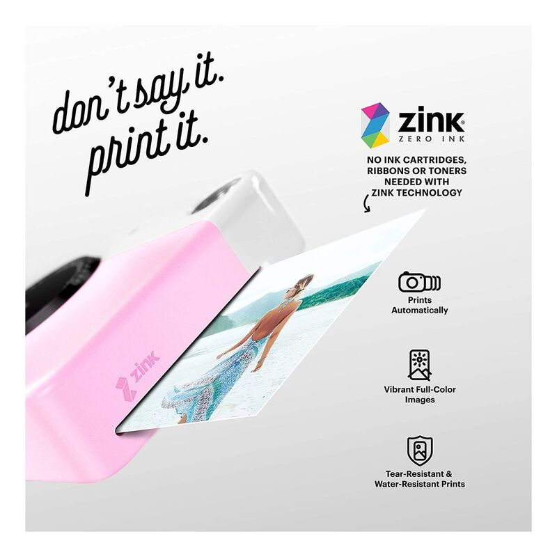 Kodak Printomatic 2x3 Instant Print Camera - Pink