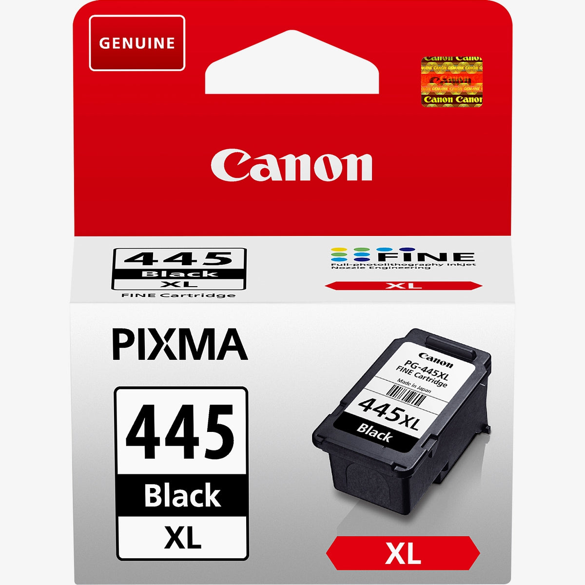 Canon PG-445XL High Yield Black Ink Cartridge – genuine Canon ink available for delivery in Doha, Qatar.