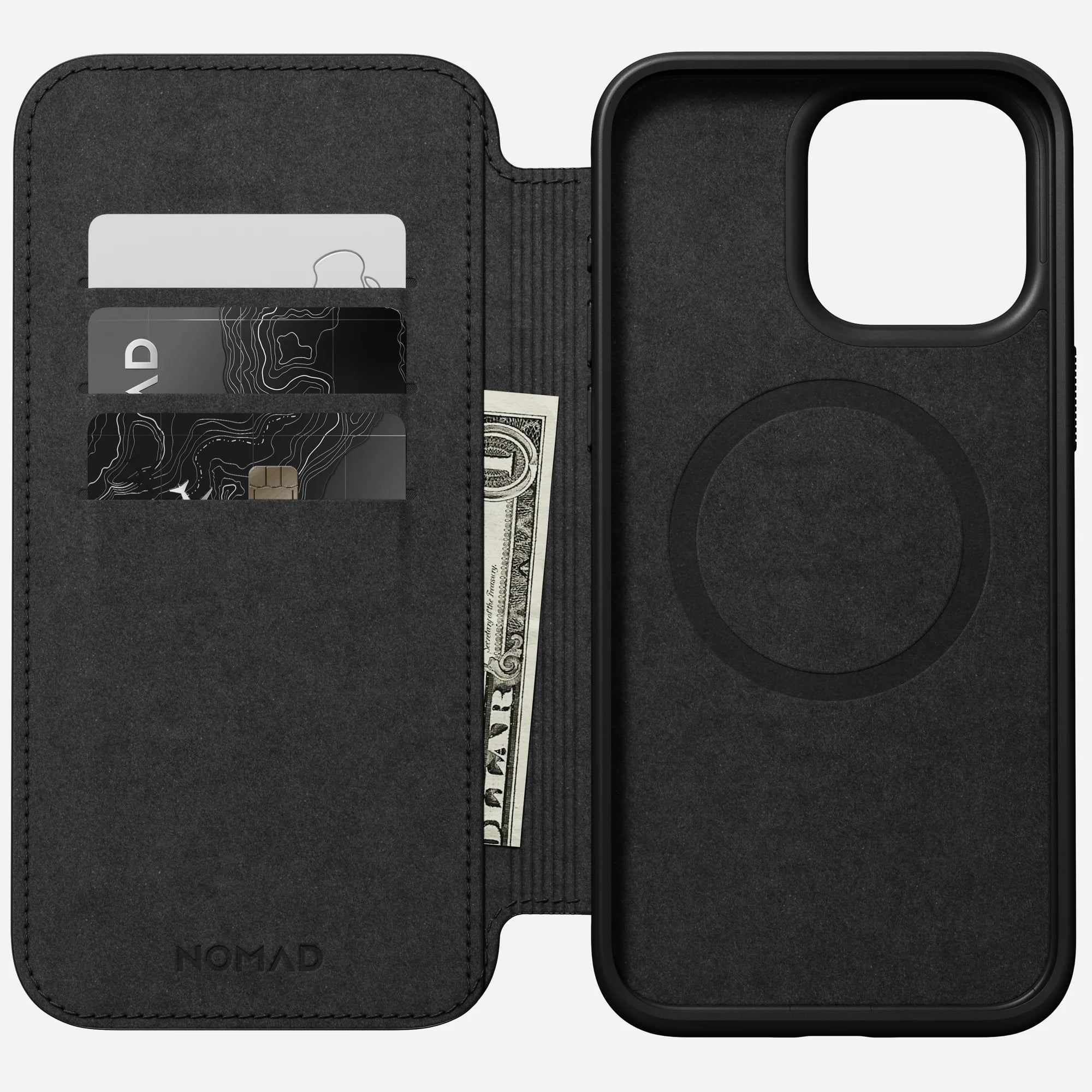 Nomad Modern Leather Folio for iPhone 15 Pro Max - Brown