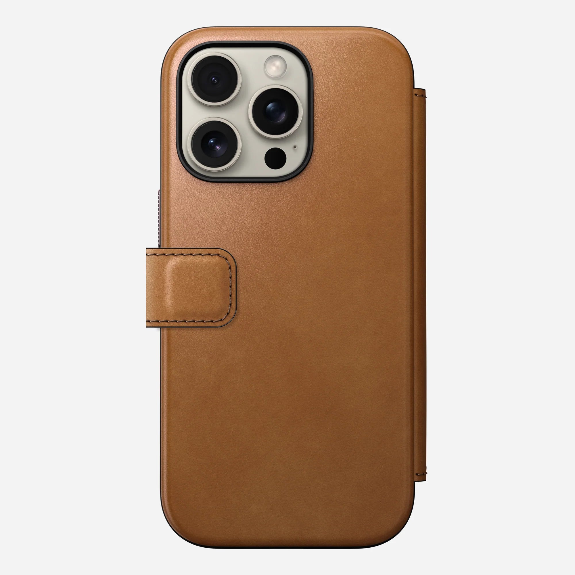 Nomad Modern Leather Folio for iPhone 16 Pro - English Tan Nomad Modern Leather Folio for iPhone 16 Pro - English Tan